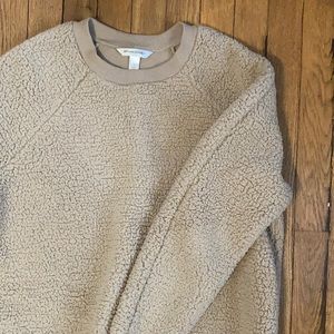 Small Banana Republic Beige / Tan Sherpa Sweater